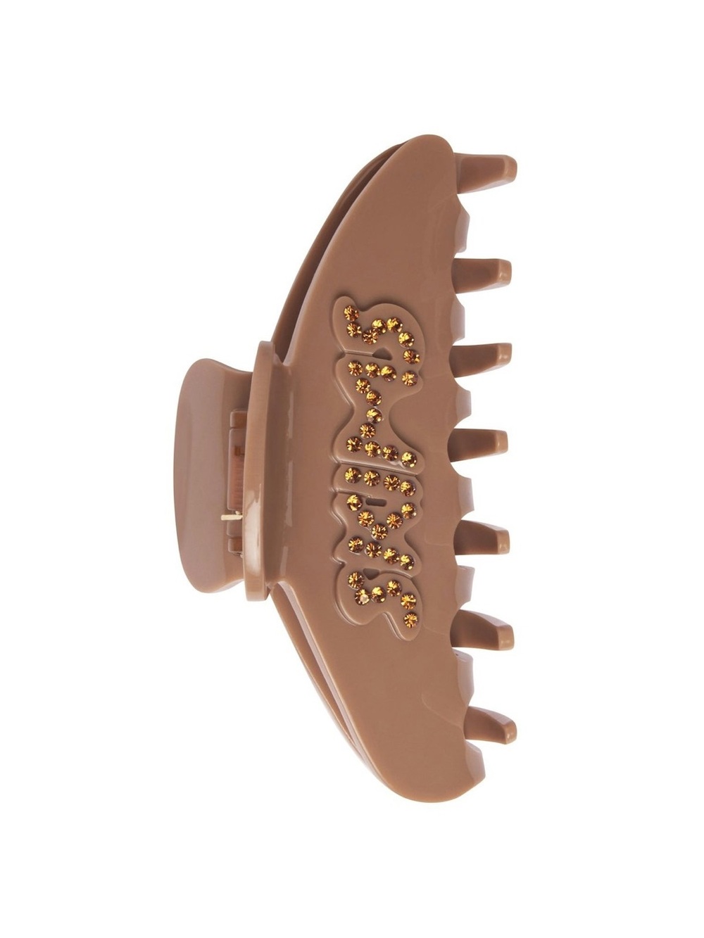 SKIMS Tan Rhinestone Embellished Hair Claw Clip
